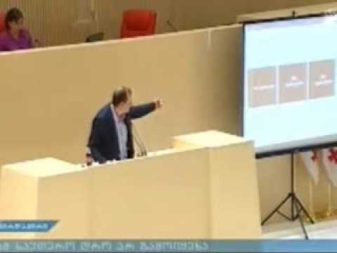 ზურაბ ჯაფარიძის გამოსვლა პარლამენტში