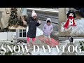 SNOW FOR THE FIRST TIME IN VA IN NEARLY FIVE YEARS| WE TOOK DOWN OUR CHRISTMAS TREE 🎄 #kimnnadi