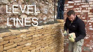 Building A Dry Stone Effect Cladded Wall With Cotswold Stone - Just A Normal Day!