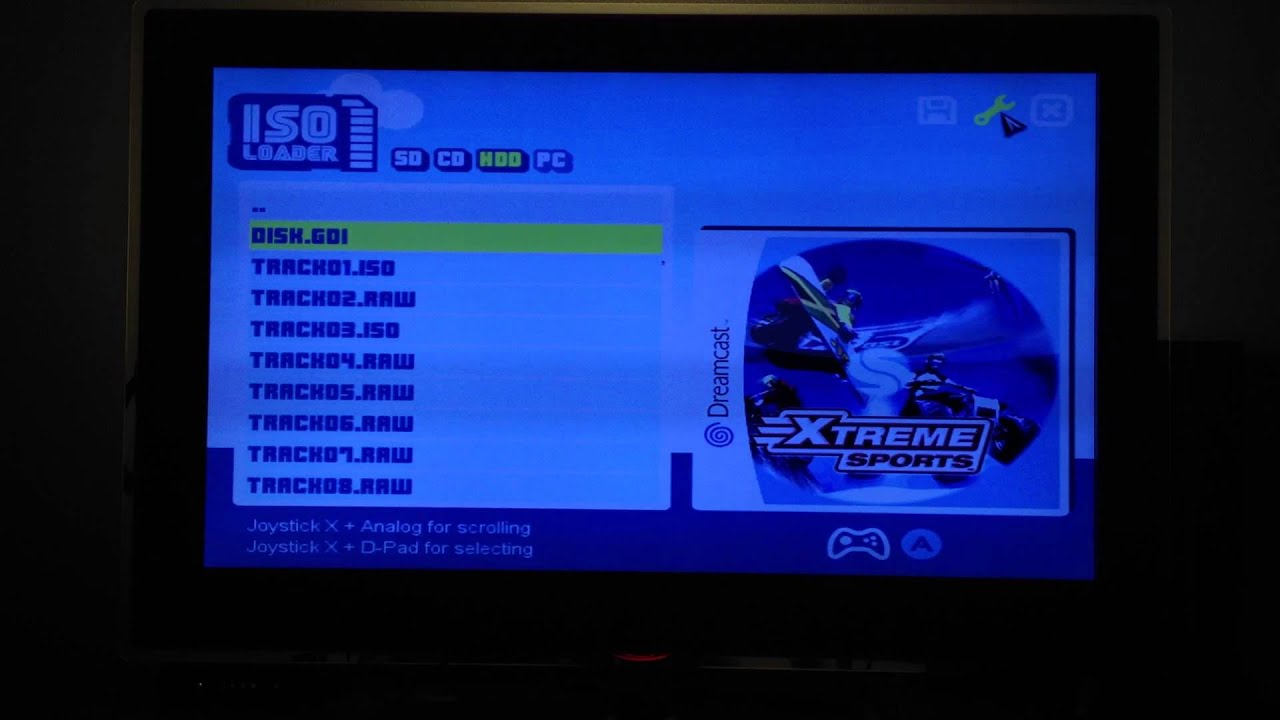 DreamShell 4.0 RC2 - Extreme Sports (SD and HDD with PIO) - YouTube