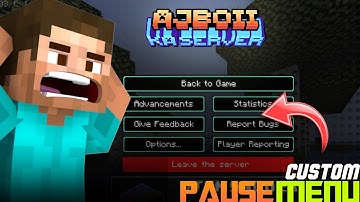 how to make custom pause menu minecraft | custom escape menu making - 2024