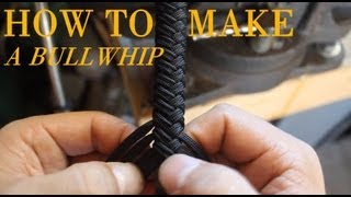 How to Make a Paracord Bullwhip - a full length tutorial by Nick Schrader