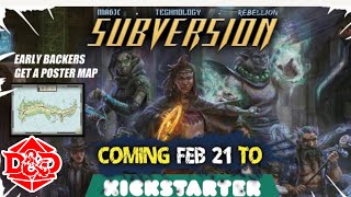 SPOTLIGHT ON : Subversion #kickstarter #ttrpg