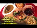 Entire Easy Thanksgiving Dinner for Two or Four | Toshiba 4 in 1 Microwave Oven | Air Fryer