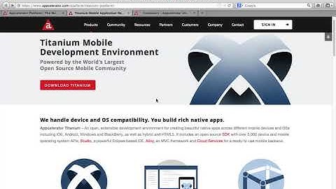 Beginner Mobile App Development with Appcelerator Titanium - learn Appcelerator Titanium