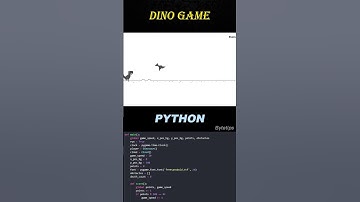 DINOSAUR Game with Python #shorts #python #pygame