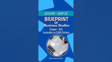 Business Studies Blueprint | Paper Pattern | Class12 | CBSE | 2024-25
