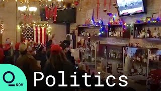 Pro-Trump Protesters Defy Covid Rules to Watch U.S. Capitol Riot at D.C. Bar