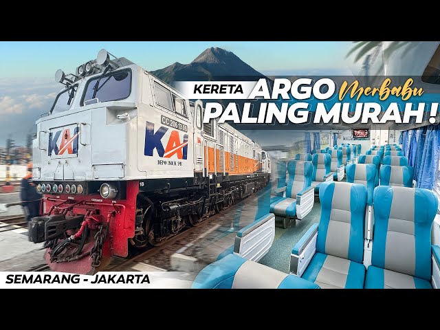 KASTA TERENDAH KERETA ARGO‼️ Paling Lama Tapi Paling Murah | Trip KA Argo Merbabu Semarang - Jakarta class=