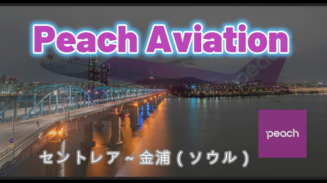 ピーチ航空 MM771 セントレア～金浦（ソウル）