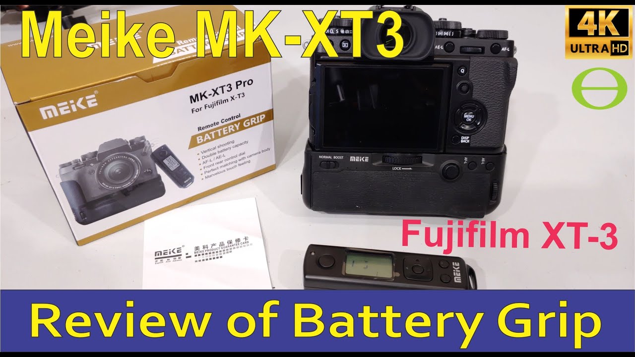 Kinderdag Datum Meter Review of the Meike MK-XT3 Pro battery grip for Fuji XT3 - YouTube