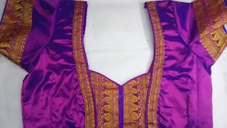 Paithani Saree Blouse Back Neck Designing Latest Paithani Blouse Youtube