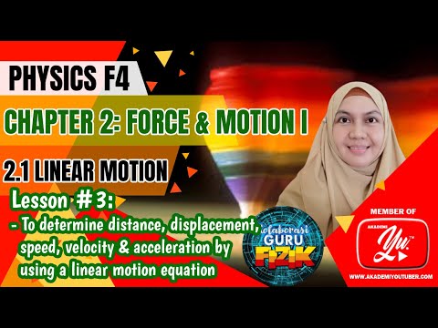 Physics Form 4 KSSM I Chapter 2 I 2.1 Linear Motion Part-3