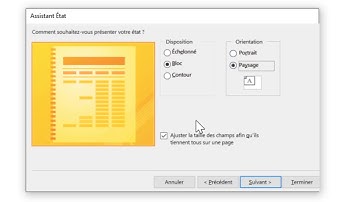 Access  - Créer un état avec l