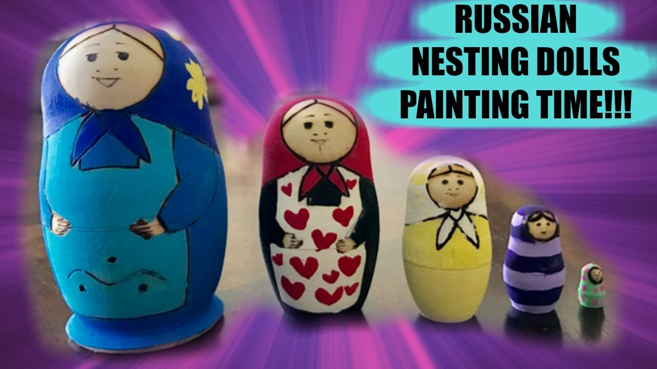 Russian Nesting Doll Matryoshka Doll Painting by Chloe Toys Galaxy
