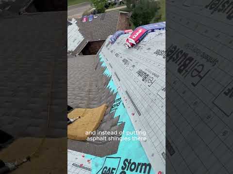 What Is Rolled Roofing? Austin, TX (Best Solution for Low Slope Roof Areas Explained) #shorts #fyp