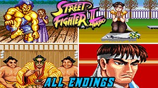 Street Fighter 2 Turbo (SNES) - All Endings