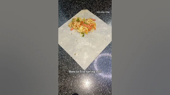 How to Fold and Wrap Spring Rolls | #trendingshorts #iftaarspecial #ramadan #shortvideo