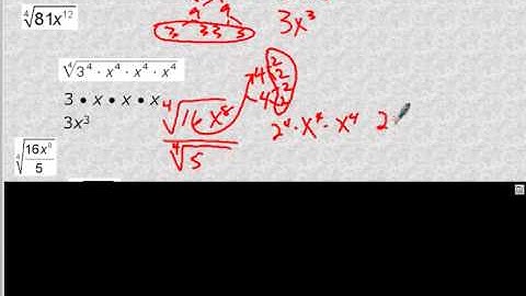 Algebra 2 Section 8-6 Radical Expressions and Rational Exponents