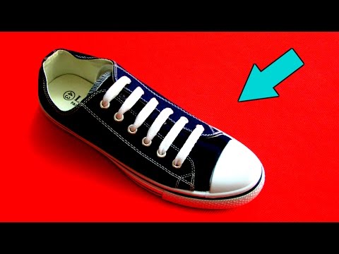 КАК ЗАВЯЗАТЬ ШНУРКИ НА КРОССОВКАХ. САМЫЙ ЛУЧШИЙ СПОСОБ