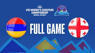 Armenia v Georgia | Full Basketball Game | FIBA U16 Women's European Championship 2023