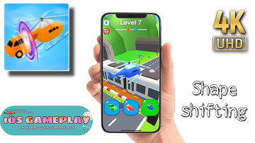 Shape shifting - All Levels Gameplay iOS and Android (Levels 7-8) Ultra HD 4K