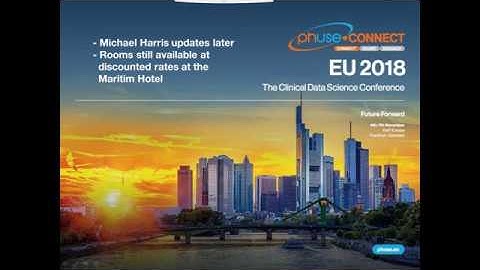 Webinar Wednesday 26 Sept 2018 – CDISC Collaboration, EU Connect & Working Group Updates