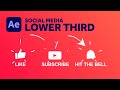 Unique Social Media Lower Thirds Animation | After Effects Tutorial