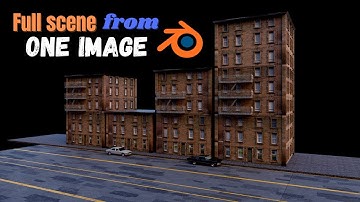 Modeling Buildings from One Image in Blender - 2.9 Tutorial