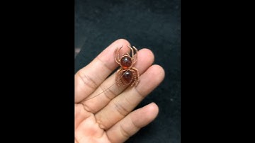 DIY spider #halloween #wirewrappedjewelry