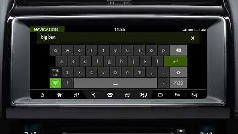 Jaguar F PACE 19MY   InControl Touch Pro Navigation   Entering a Destination
