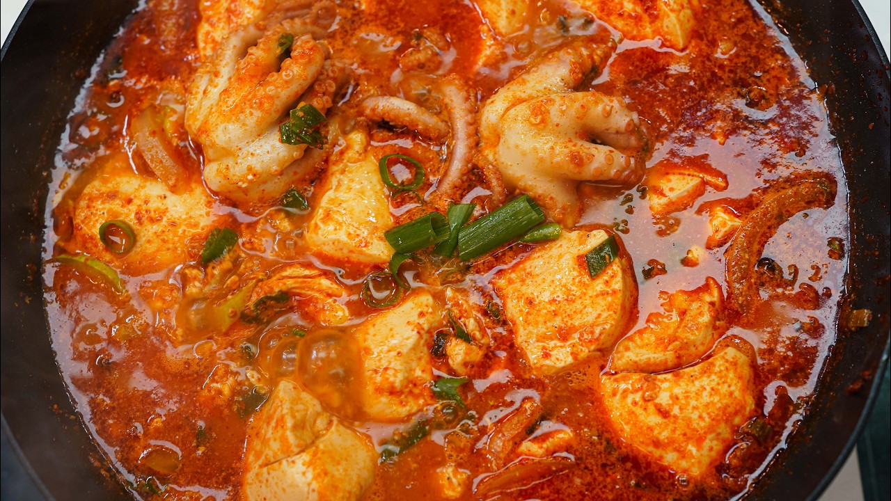 이렇게만 따라서 만들면 무조건 인정💖정말 맛있는  순두부찌개 황금레시피