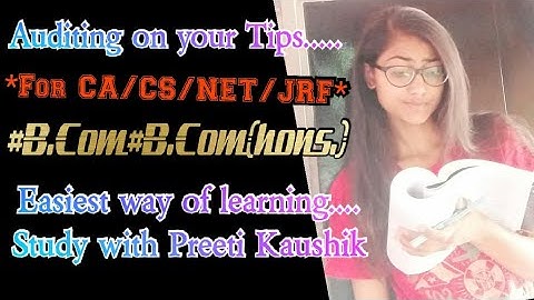 Auditing (Part 12) For [CA/ CS /NET/JRF][Subsidiary objects](3.Prevention of errors and frauds)