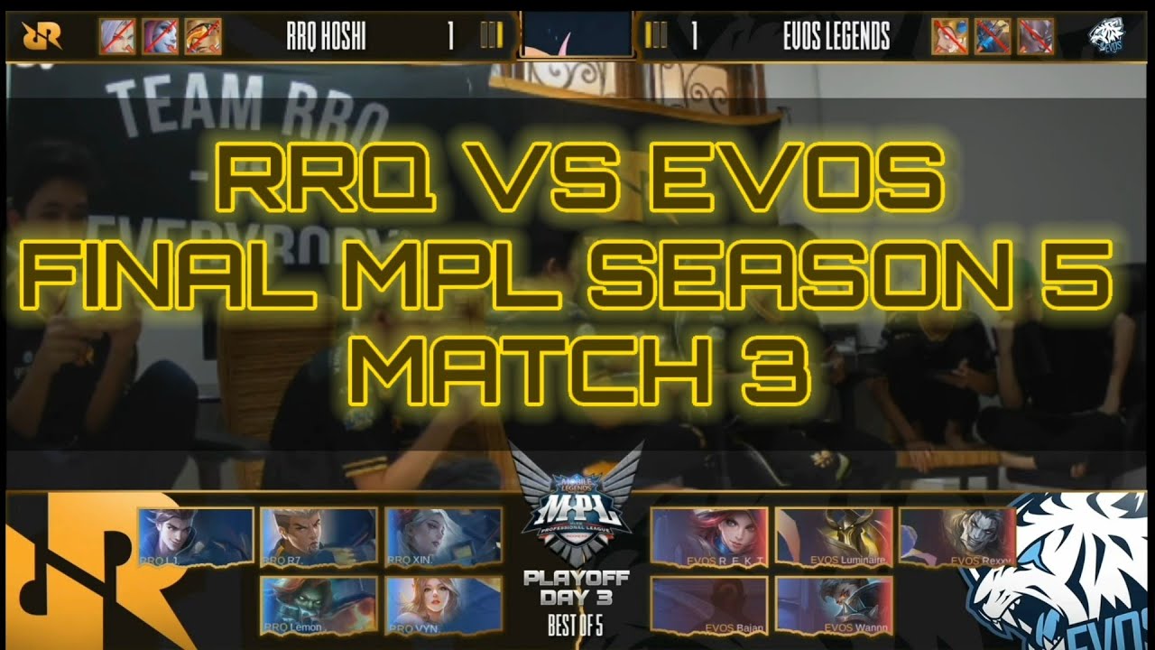 Evos Vs Rrq Season 5 / Match ELCLASICO EVOS VS RRQ MPL-ID SEASON 5 WEEK