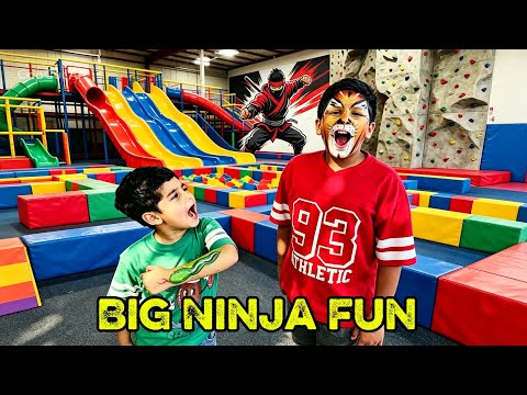 Big Ninja fun at flipout bella vista Sydney #flipout #flipoutbellavista #playarea #indoorgames 