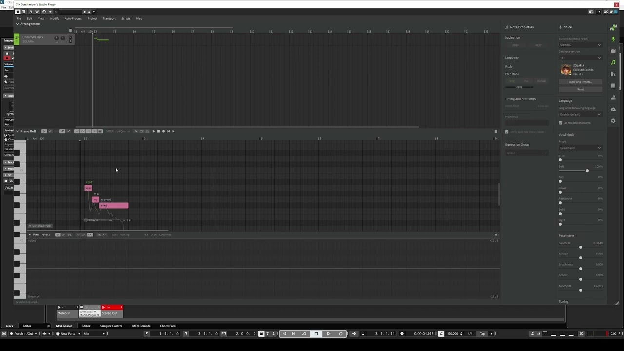 Whisper vocals in Synthesizer-V