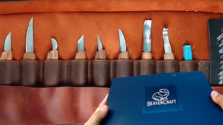 The best wood carving knife set for start, Unboxing "Beaver craft tool" knifes
