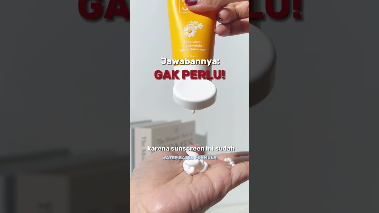Shalat jadi lebih mudah dengan sunscreen Madame Gie yang water based ini 🤩✨ 