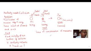 Perfectly inelastic collision problem 1