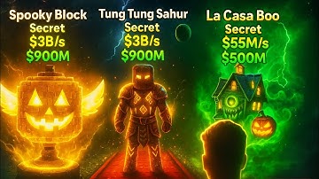 SPOOKY Lucky Block + Tung Tung Sahur / HALLOWEEN ADMIN ABUSE 