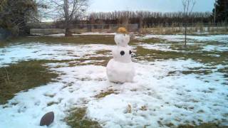 Snowman explosion.