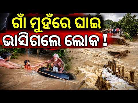 ଗାଁ ମୁହଁରେ ଖୋଲିଗଲା ଘାଇ | Flood Alert To Jajpur |Odisha Flood News | Jajpur Flood | Balasore Flood