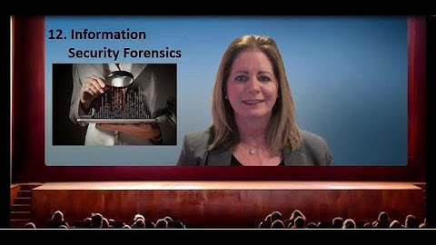 12.  Information Security Forensics - Professor Russell Esposito
