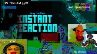 instant reaction on stream