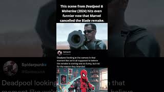 This scene from Deadpool &amp; Wolverine (2024) hits even funnier now that Marvel cancelled the Blade..