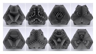 Math Art Part 2: Ethereal Structures (3D Continuous Cellular Automata)
