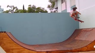 Backyard mini ramp sesh with Orlando Ramos!