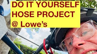 LOWES - buying “Hose Do It Yourself BRIDGE” To PREVENT snagging as I Pull It Across Side Of HOUSE.