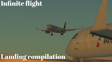 Infinite flight Landing Compilation