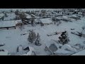 Cheyenne Wyoming, The morning after winter storm Xylia (Drone Footage)